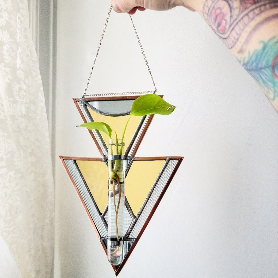 Manifestation Suncatcher & Propagator (Gold)